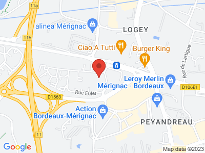 Plan Google Stage recuperation de points à Mérignac proche de Andernos-les-Bains