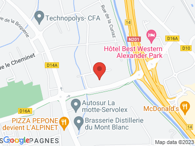 Plan Google Stage recuperation de points à Chambéry