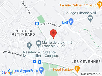 Plan Google Stage recuperation de points à Montpellier