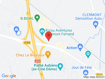 Plan Google Stage recuperation de points à Clermont-Ferrand proche de Gerzat