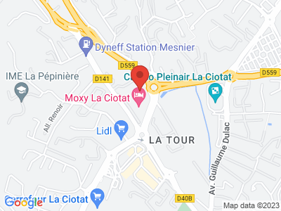 Plan Google Stage recuperation de points à La Ciotat proche de Gémenos
