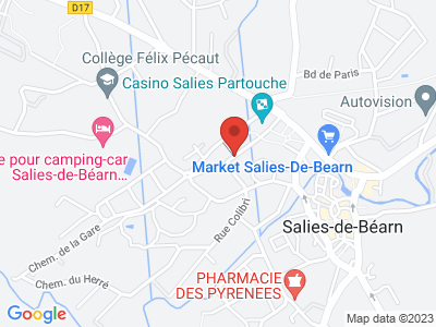 Plan Google Stage recuperation de points à Salies-de-Béarn proche de Saint-Palais