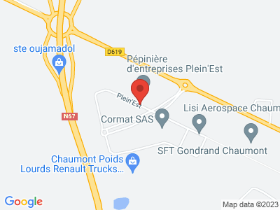 Plan Google Stage recuperation de points à Chaumont proche de Langres