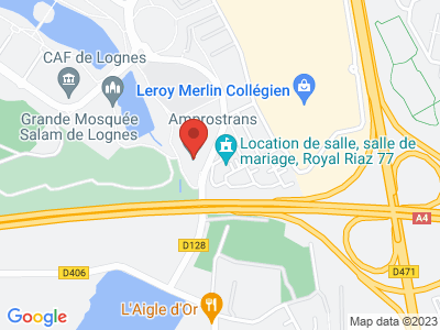 Plan Google Stage recuperation de points à Torcy proche de Montévrain