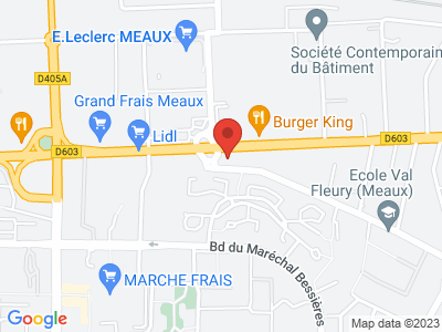 Plan Google Stage recuperation de points à Meaux proche de La Ferté-sous-Jouarre