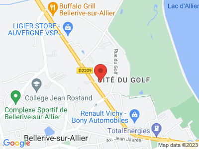 Plan Google Stage recuperation de points à Bellerive-sur-Allier