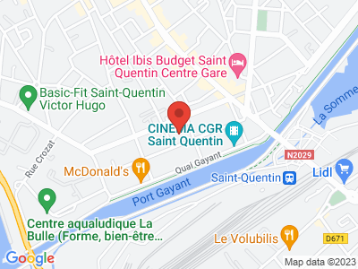 Plan Google Stage recuperation de points à Saint-Quentin proche de Rouvroy
