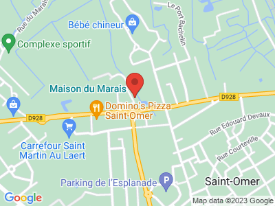Plan Google Stage recuperation de points à Saint-Omer proche de Recques-sur-Hem