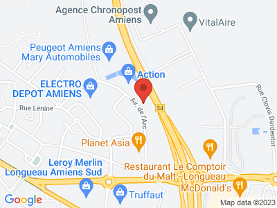 Plan Google Stage recuperation de points à Longueau proche de Montdidier