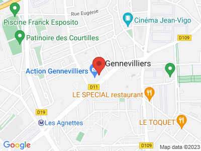 Plan Google Stage recuperation de points à Gennevilliers proche de Épinay-sur-Seine