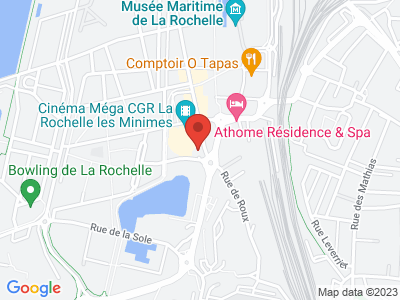Plan Google Stage recuperation de points à La Rochelle proche de Sainte-Gemme-la-Plaine