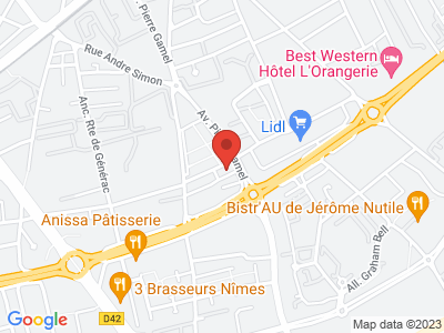 Plan Google Stage recuperation de points à Nîmes proche de Arles