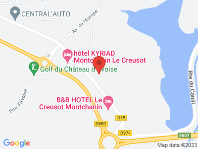 Plan Google Stage recuperation de points à Écuisses proche de Le Creusot