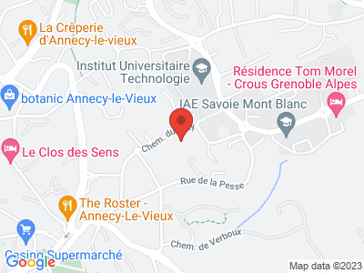 Plan Google Stage recuperation de points à Annecy proche de Annecy-le-Vieux