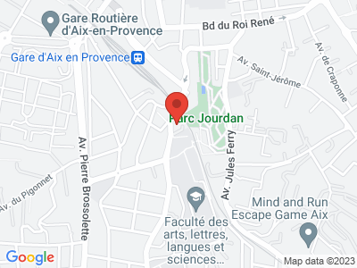 Plan Google Stage recuperation de points à Aix-en-Provence proche de Venelles