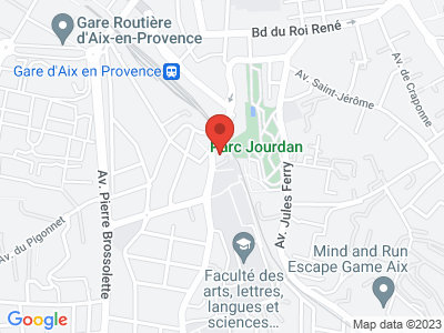 Plan Google Stage recuperation de points à Aix-en-Provence proche de Rousset