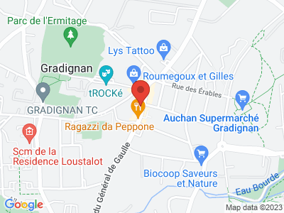 Plan Google Stage recuperation de points à Gradignan proche de Cestas