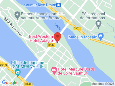 Plan Google Stage recuperation de points à Saumur proche de Vihiers
