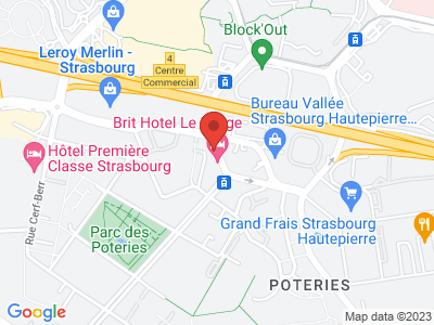 Plan Google Stage recuperation de points à Strasbourg proche de Marlenheim