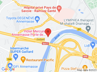 Plan Google Stage recuperation de points à Gaillard proche de Annemasse