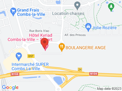 Plan Google Stage recuperation de points à Combs-la-Ville proche de Lieusaint