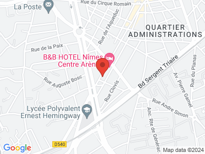 Plan Google Stage recuperation de points à Nîmes proche de Remoulins
