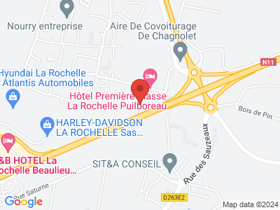 Plan Google Stage recuperation de points à Puilboreau proche de Périgny