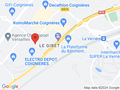 Plan Google Stage recuperation de points à Coignières proche de Montigny-le-Bretonneux