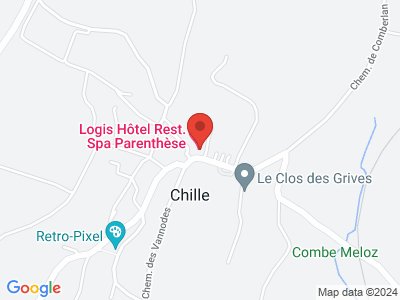 Plan Google Stage recuperation de points à Chille proche de Champagnole