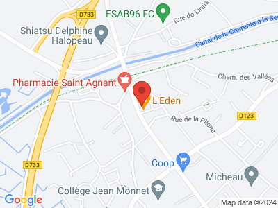 Plan Google Stage recuperation de points à Saint-Agnant proche de Rochefort