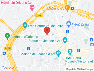 Plan Google Stage recuperation de points à Orléans proche de Saran