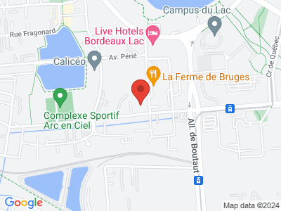 Plan Google Stage recuperation de points à Bruges proche de Ambarès-et-Lagrave