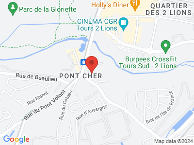 Plan Google Stage recuperation de points à Joué-lès-Tours proche de Chambray-lès-Tours
