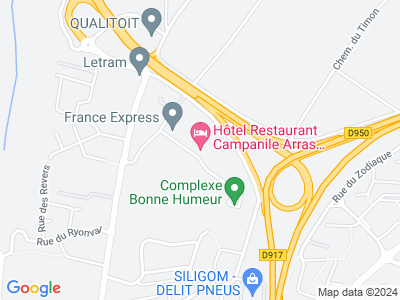 Plan Google Stage recuperation de points à Arras