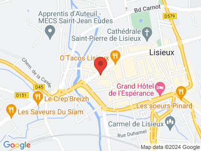 Plan Google Stage recuperation de points à Lisieux proche de Pont-l'Évêque