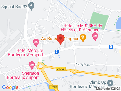 Plan Google Stage recuperation de points à Mérignac proche de Bruges