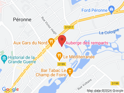 Plan Google Stage recuperation de points à Péronne proche de Roye