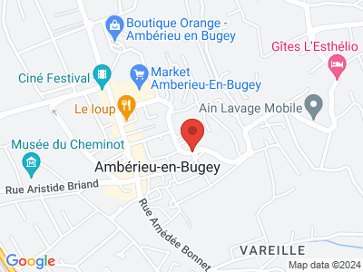 Plan Google Stage recuperation de points à Ambérieu-en-Bugey proche de Nantua