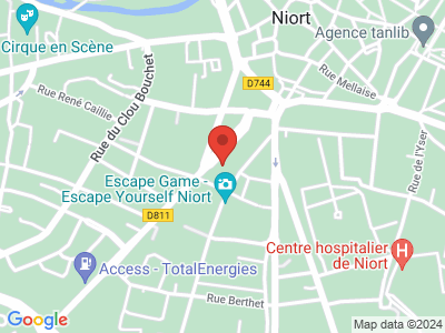 Plan Google Stage recuperation de points à Niort proche de Fontenay-le-Comte