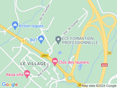 Plan Google Stage recuperation de points à Isques proche de Montreuil