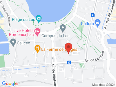 Plan Google Stage recuperation de points à Bordeaux proche de Bègles