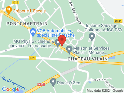 Plan Google Stage recuperation de points à Jouars-Pontchartrain proche de Rambouillet