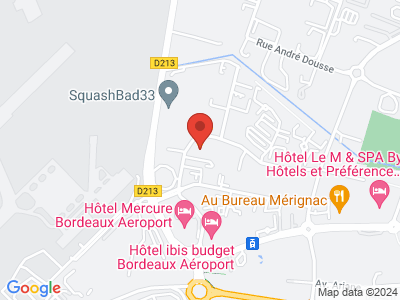 Plan Google Stage recuperation de points à Mérignac proche de Pessac