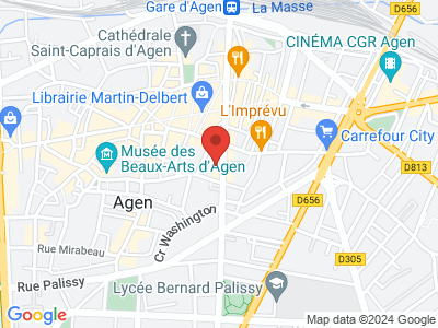 Plan Google Stage recuperation de points à Agen proche de Villeneuve-sur-Lot