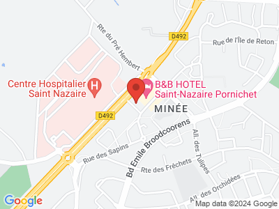 Plan Google Stage recuperation de points à Saint-Nazaire proche de Guérande