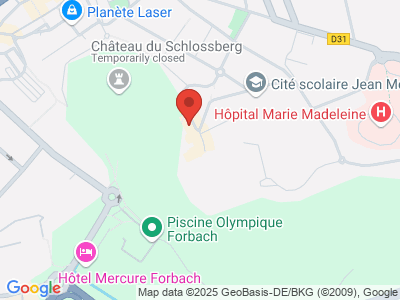 Plan Google Stage recuperation de points à Forbach proche de Sarreguemines