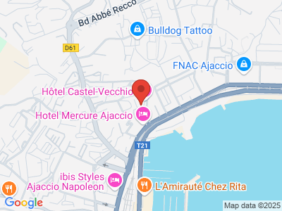Plan Google Stage recuperation de points à Ajaccio