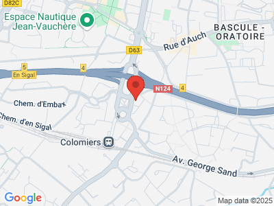 Plan Google Stage recuperation de points à Colomiers proche de Auch
