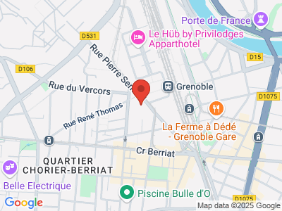 Plan Google Stage recuperation de points à Grenoble proche de Moirans