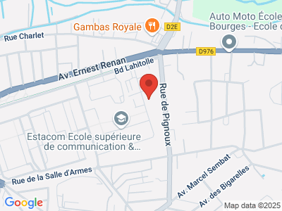 Plan Google Stage recuperation de points à Bourges